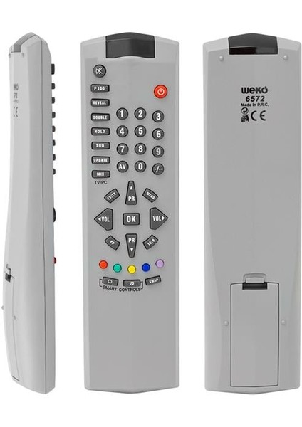 Arçelik-Beko 14.1 Şase Ok'li Beyaz Tv Kumandası