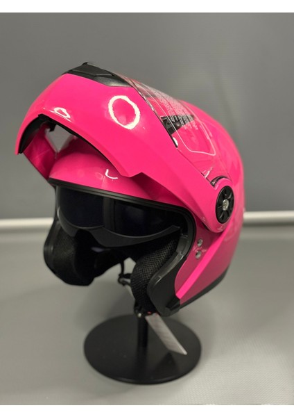 Jk 115 Güneş Vizörlü Çene Açılır Kask Pink indirimleri