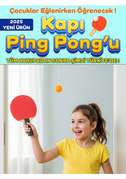 Kapı Ping Pong'u ile Evde Eğlence ve Eğitici Oyunlar Oynayın fırsatları