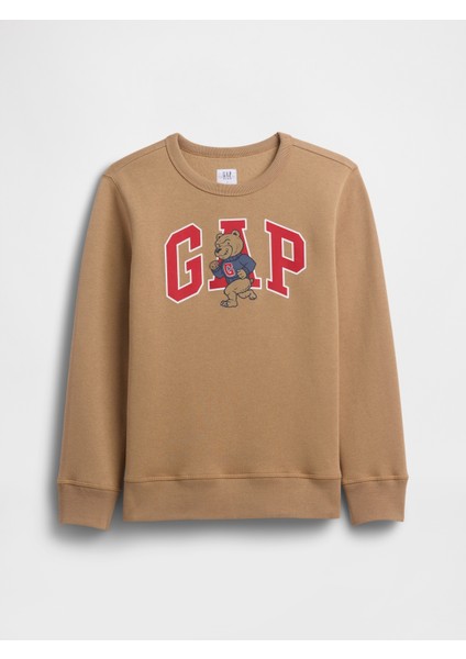 Erkek Çocuk Kahverengi Gap Logo Sweatshirt