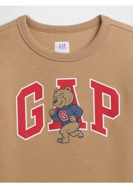 Erkek Çocuk Kahverengi Gap Logo Sweatshirt fiyatları