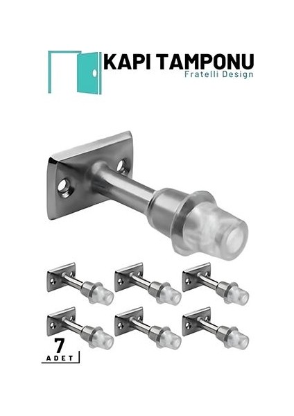 Modacar Kapı Tamponu - Silikonlu Kapı Takozu - Kapı Stoperi 7 Adet