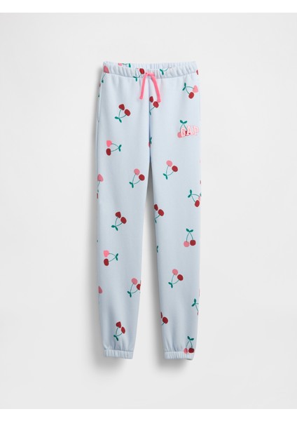 Kız Çocuk Açık Mavi Gap Logo Eşofman Altı