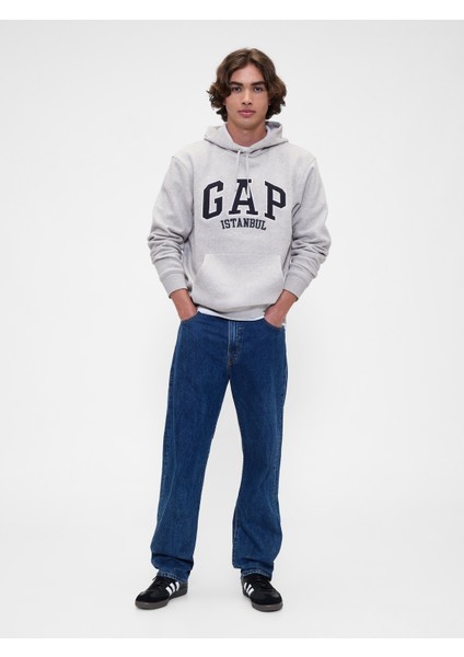 Erkek Gri Relaxed Gap Logo Sweatshirt indirimleri