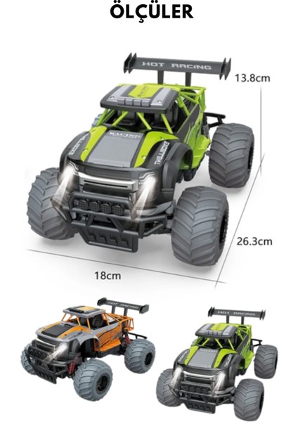 Uzaktan Kumandalı Araba Rc Off Road Işıklı Full Fonksiyon 2.4 Ghz Şarjlı 1:14 Storm / Rüzgarlıklı modelleri