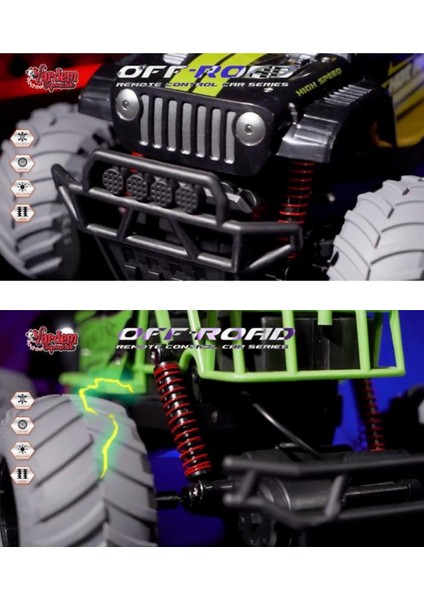 Uzaktan Kumandalı Araba Rc Off Road Işıklı Full Fonksiyon 2.4 Ghz Şarjlı 1:14 Storm / Rüzgarlıklı indirimleri