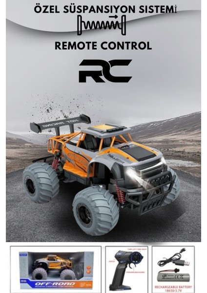 Uzaktan Kumandalı Araba Rc Off Road Işıklı Full Fonksiyon 2.4 Ghz Şarjlı 1:14 Storm / Rüzgarlıklı fiyatları