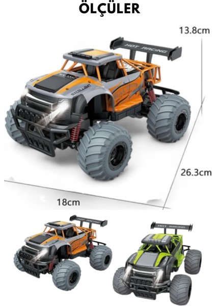 Uzaktan Kumandalı Araba Rc Off Road Işıklı Full Fonksiyon 2.4 Ghz Şarjlı 1:14 Storm / Rüzgarlıklı modelleri