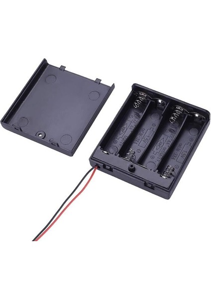 4'lü Aa Kapaklı Switch'li Pil Yuvası (IC-233F)
