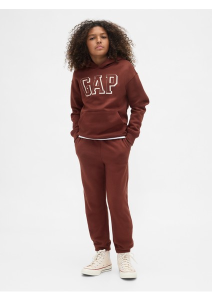 Erkek Çocuk Bordo Relaxed Gap Logo Sweatshirt modelleri