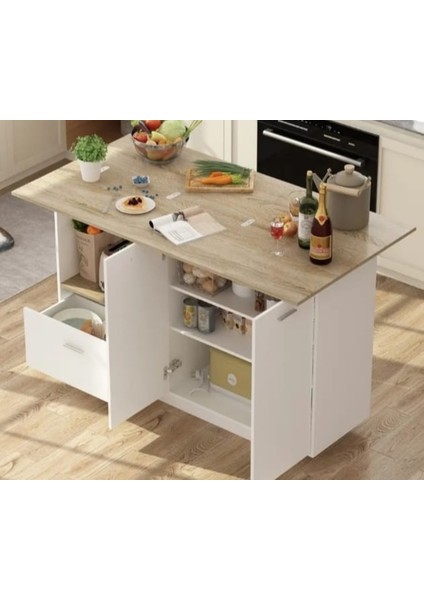 Mdf Beyaz Mutfak Adası .alt Dolap Ölçüleri 100 cm Yükseklik,40 cm DERINLIK,110 cm En.