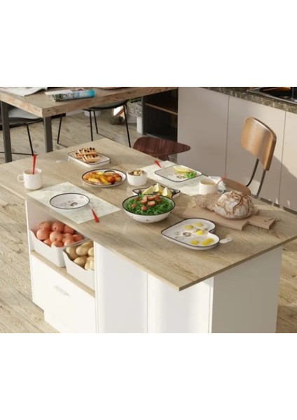 Mdf Beyaz Mutfak Adası .alt Dolap Ölçüleri 100 cm Yükseklik,40 cm DERINLIK,110 cm En. fiyatları