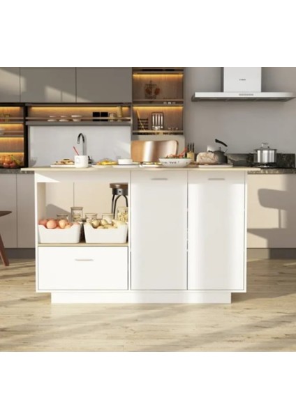 Mdf Beyaz Mutfak Adası .alt Dolap Ölçüleri 100 cm Yükseklik,40 cm DERINLIK,110 cm En. modelleri