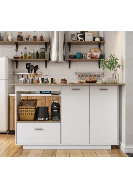 Mdf Beyaz Mutfak Adası .alt Dolap Ölçüleri 100 cm Yükseklik,40 cm DERINLIK,110 cm En. fırsatları