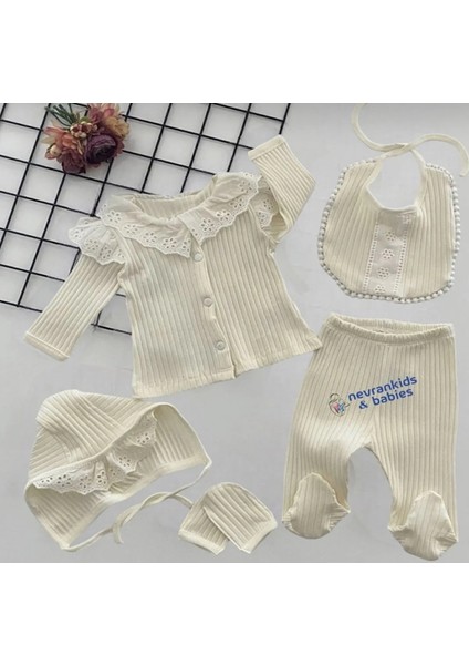 Naturel Kumaş 5 Parça Hastane Çıkışı Seti fiyatları