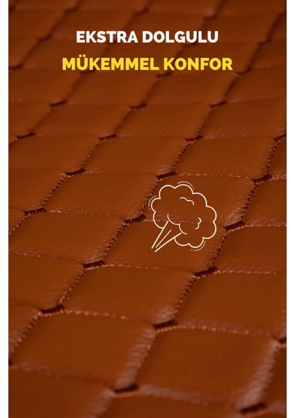 Ergonomik,ortopedik,suni Deri Kapitoneli Lüks Ototurco Oto Koltuk Kılıfı-Minderi (7li Tam Set) indirimleri