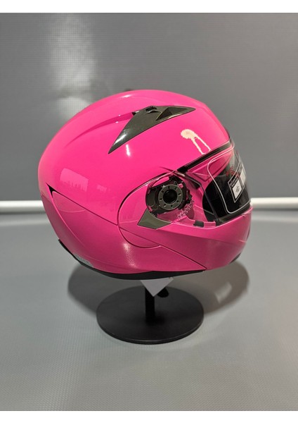 JK902Z Pembe Çene Açılır Motosiklet Kaskı