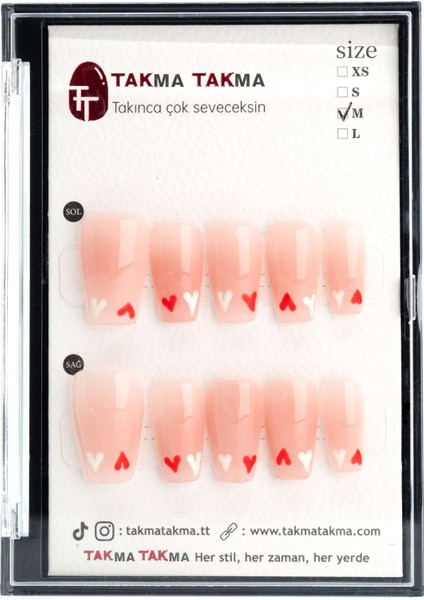 TT0932 - Spes Umudu - 10'lu Tekrar Kullanılabilir El Yapımı Protez Takma Tırnak fırsatları