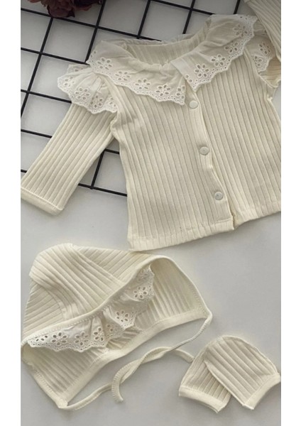 Naturel Kumaş 5 Parça Hastane Çıkışı Seti modelleri