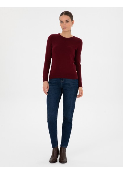 Kadın Koyu Mavi Jean Pantolon 50318031-VR032