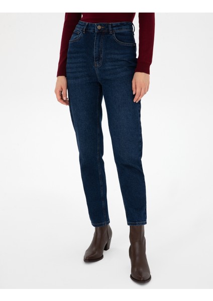 Kadın Koyu Mavi Jean Pantolon 50318031-VR032 fiyatları