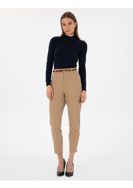 Kadın Lacivert Slim Fit Basic Kazak 50315768-VR033 fırsatları