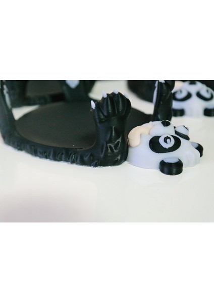 Panda Figürlü Sunumluk Bardak Altlığı (Ikili Set)