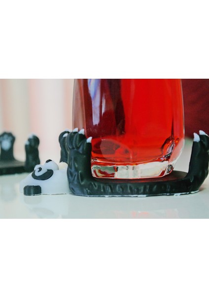 Panda Figürlü Sunumluk Bardak Altlığı (Ikili Set) modelleri