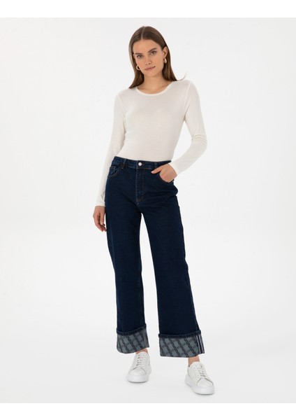 Kadın Koyu Indigo Jean Pantolon 50314121-VR089 modelleri