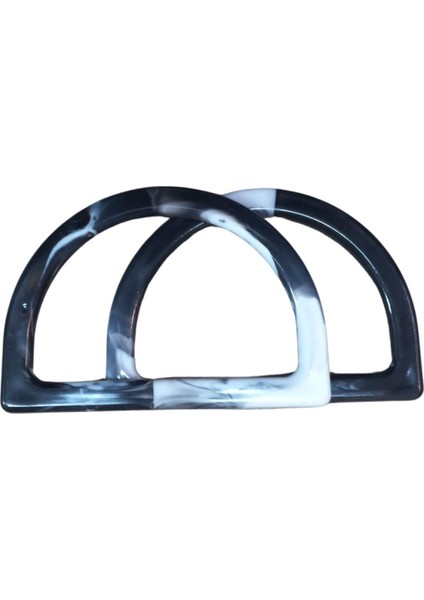 Çanta Sapı D Model Siyah-Beyaz 12,5 cm