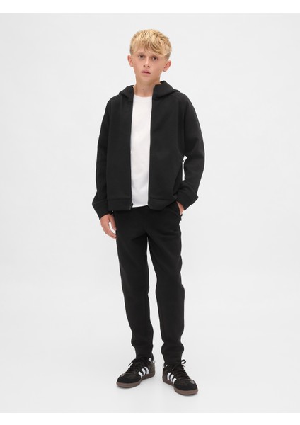 Erkek Çocuk Siyah Gapfit Tech Hızlı Kuruyan Fermuarlı Sweatshirt modelleri