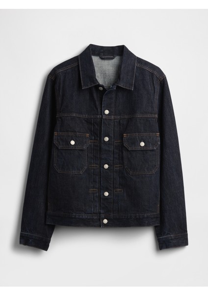 Erkek Koyu Mavi Heavyweight Denim Ceket fiyatları