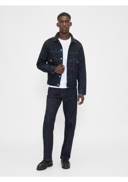 Erkek Koyu Mavi Heavyweight Denim Ceket indirimleri