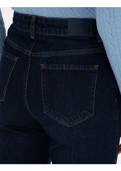 Kadın Lacivert Straight Fit Jean Pantolon 50318007-VR033