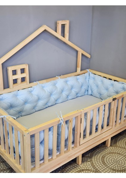 90X190 cm Montessori Yatak Için 4 Kenar Koruma Seti