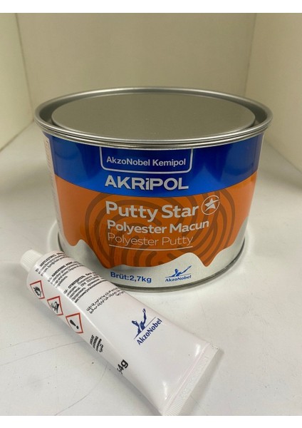 AKRİPOL Akripol Putty Star Polyester Macun 2.7Kg HIZLI