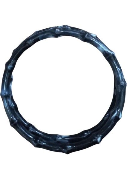 Çanta Sapı Akrilik Yuvarlak Siyah