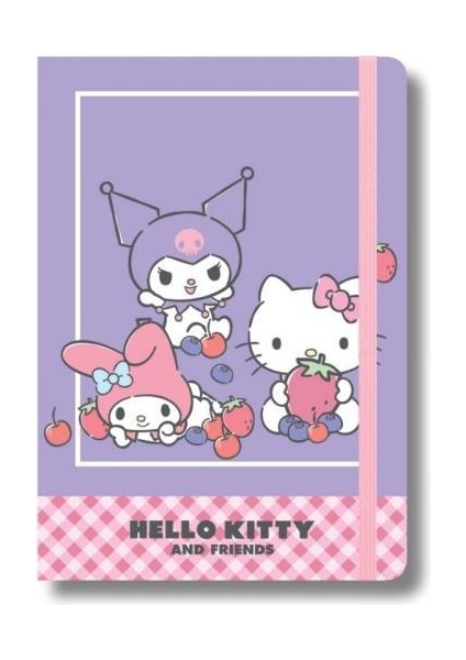 Lisanslı Kuromi Hello Kitty And Friends 80 Yaprak A5 Defter - Mor modelleri