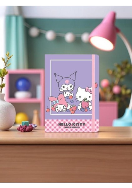 Lisanslı Kuromi Hello Kitty And Friends 80 Yaprak A5 Defter - Mor fırsatları