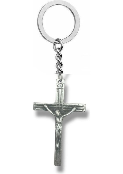 Hz. Isa Haç Anahtarlık – Metal Takı, Dini & Sembolik Stil