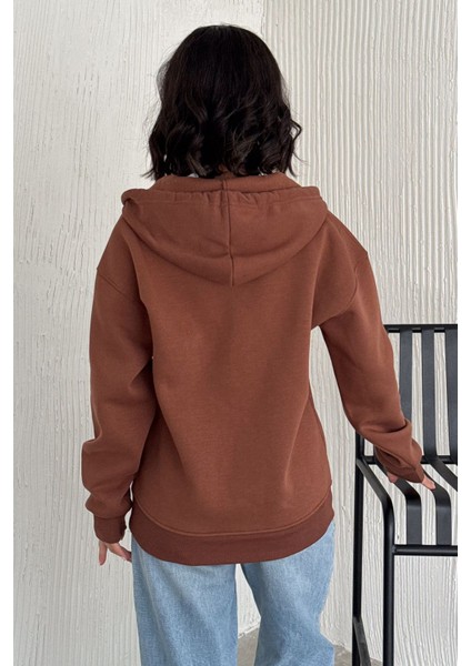 Unisex Fermuarlı Kapüşonlu Sweatshirt – Günlük Sokak Stili fiyatları