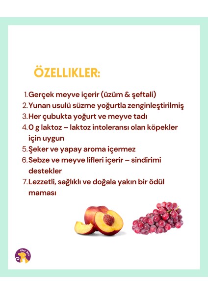 Yumm Stix Üzüm & Şeftalili Yoğurtlu Yumuşak Köpek Ödülü (70G) fırsatları