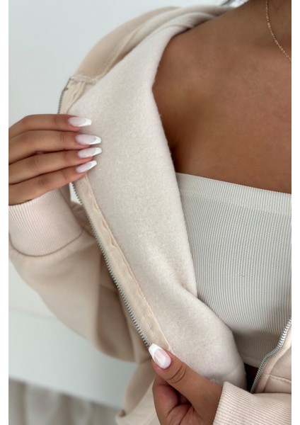 Unisex Fermuarlı Kapüşonlu Sweatshirt – Günlük Sokak Stili fırsatları