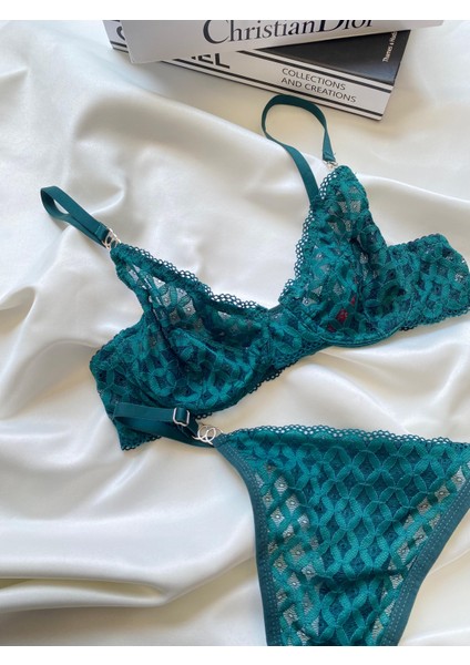 Lingerie Dantelli Şeffaf Bralet & Külot Takımı fırsatları