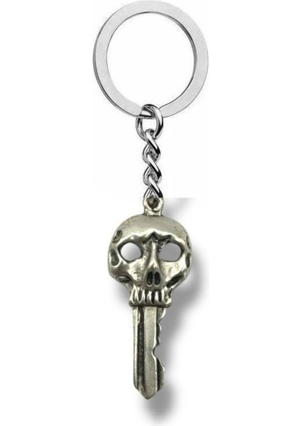 Kuru Kafa ve Anahtar Figürlü Anahtarlık – Erkek & Kadın Tarz Aksesuarı