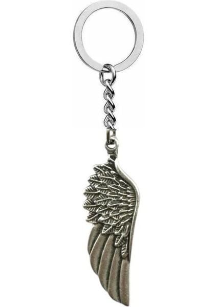 Kartal Melek Kanadı Figürlü Tek Kanatlı Unisex Metal Anahtarlık – Güç ve Koruma Temalı Aksesuar