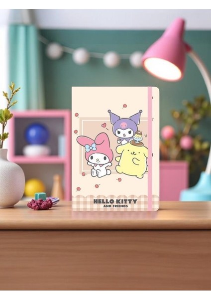 Lisanslı Kuromi Hello Kitty And Friends 80 Yaprak A5 Defter - Krem fırsatları