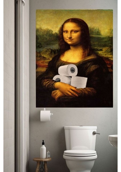 Wc Tuvalet Komik Hediyelik Kanvas Tablo Ev Duvar Salon Ofis Dükkan Duvar Süsü