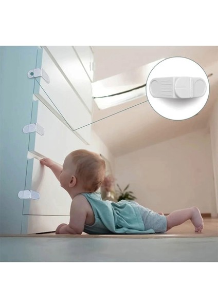 4'lü Çocuk Bebek Çekmece Dolap Güvenlik Kilidi ve 6'lı Koruyucu Priz Kapağı,priz Kapatıcı Seti modelleri