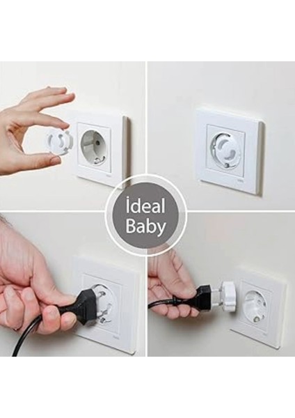 4'lü Çocuk Bebek Çekmece Dolap Güvenlik Kilidi ve 6'lı Koruyucu Priz Kapağı,priz Kapatıcı Seti indirimleri